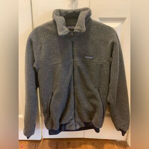 Vintage Rare Patagonia Men’s M Heavy Pile Fleece Bomber Jacket Zip USA made